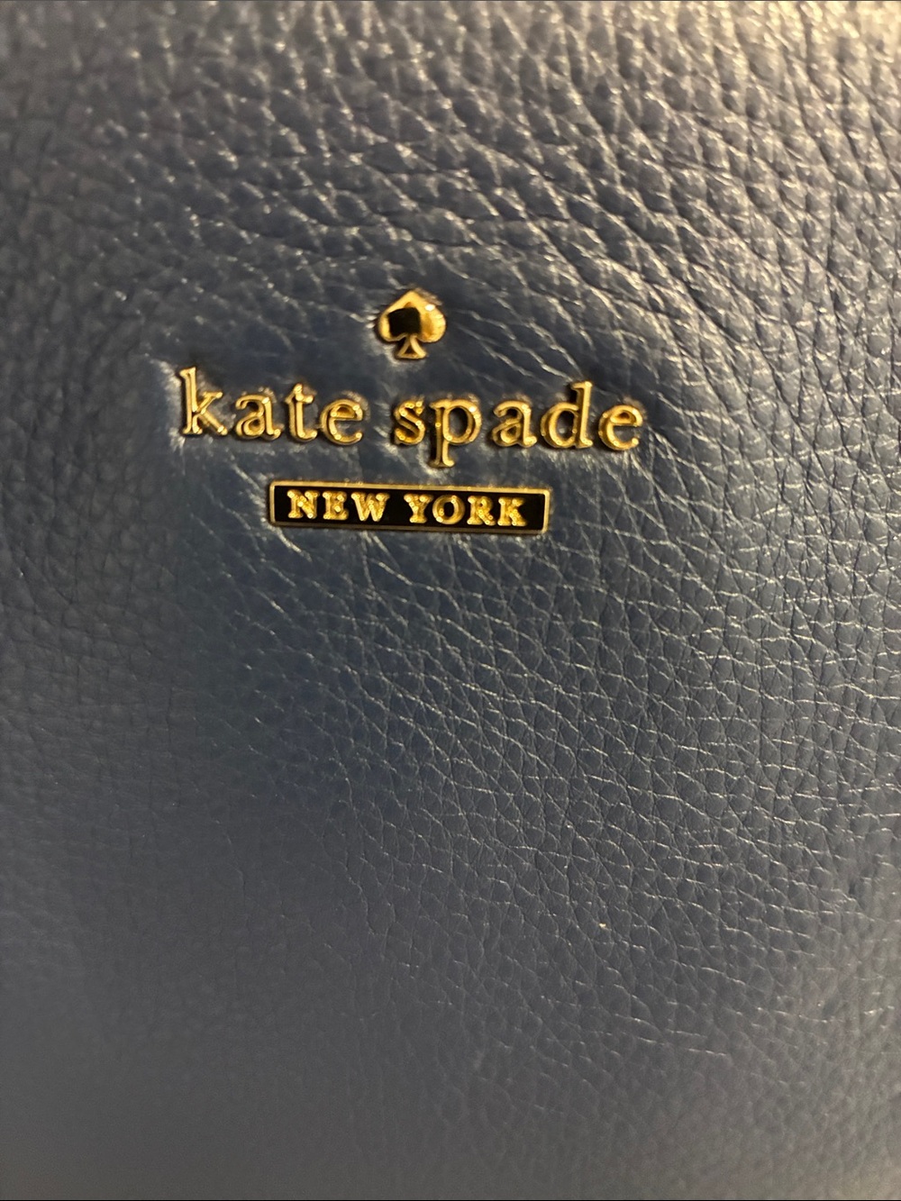 kate spade blue leather crossbody purse - Picture 2 of 12